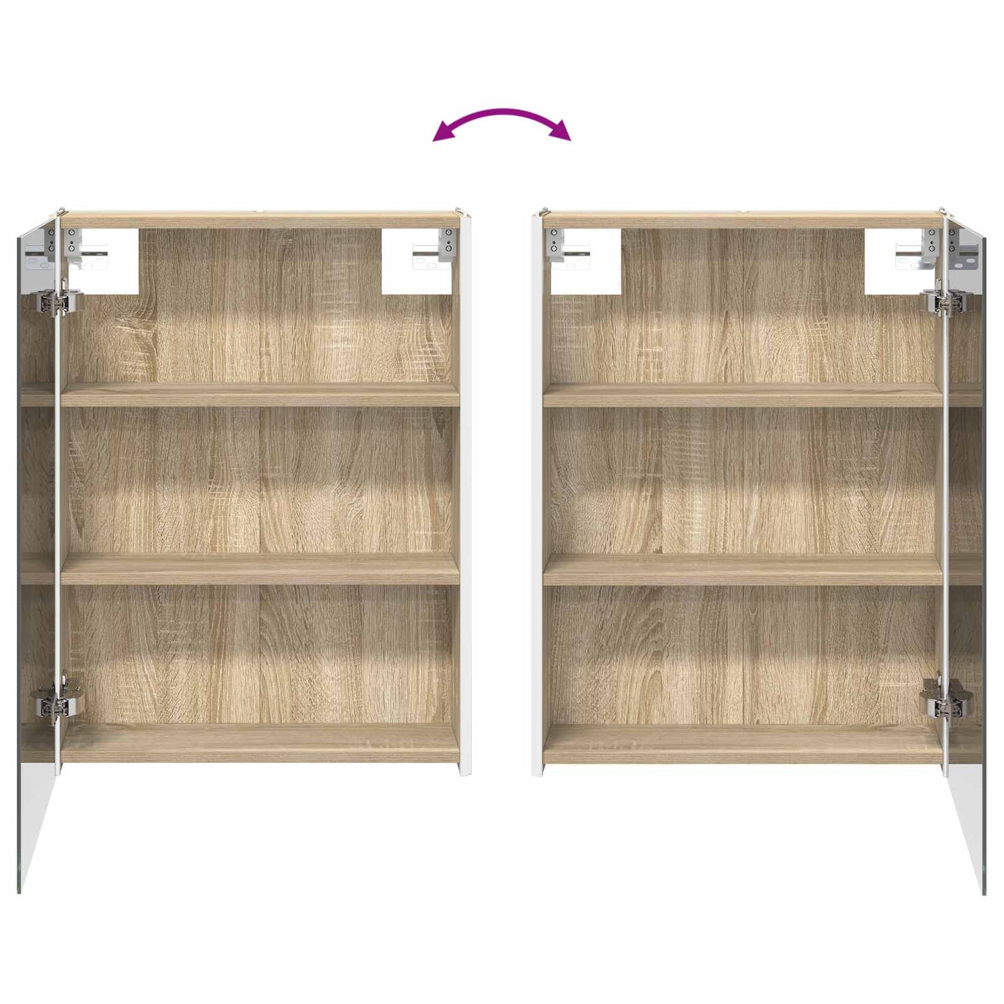 Badkamer spiegelkast Sonoma Eiken 53,5 x 15,5 x 70 cm