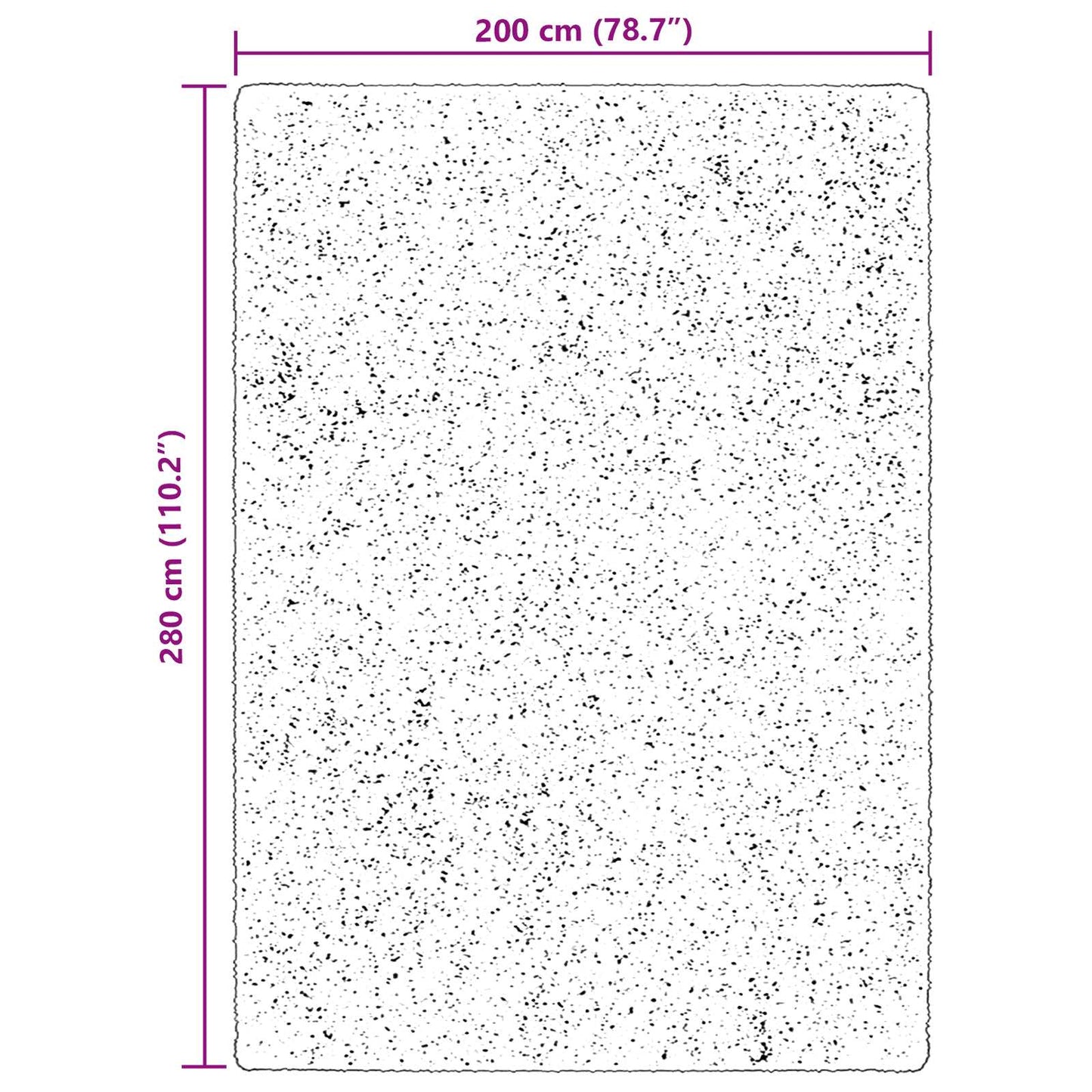 Vloerkleden Rechthoekig HUARTE Bruin 280 x 200 cm Polyester