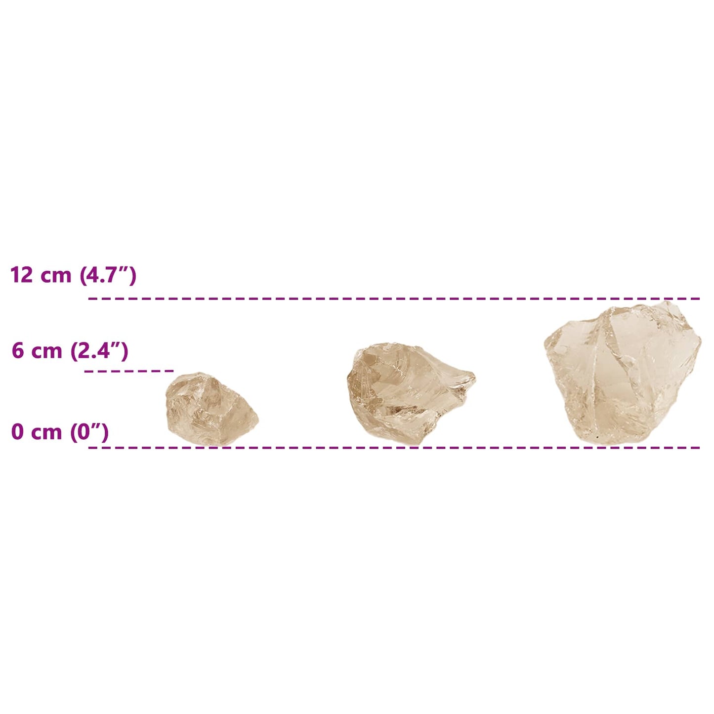 Tuinstenen Goud 12 cm Glas