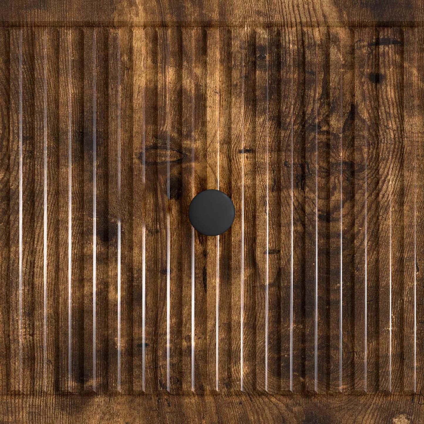 Salontafel met lade Gerookt eiken 49 x 50 x 40 cm Bewerkt hout