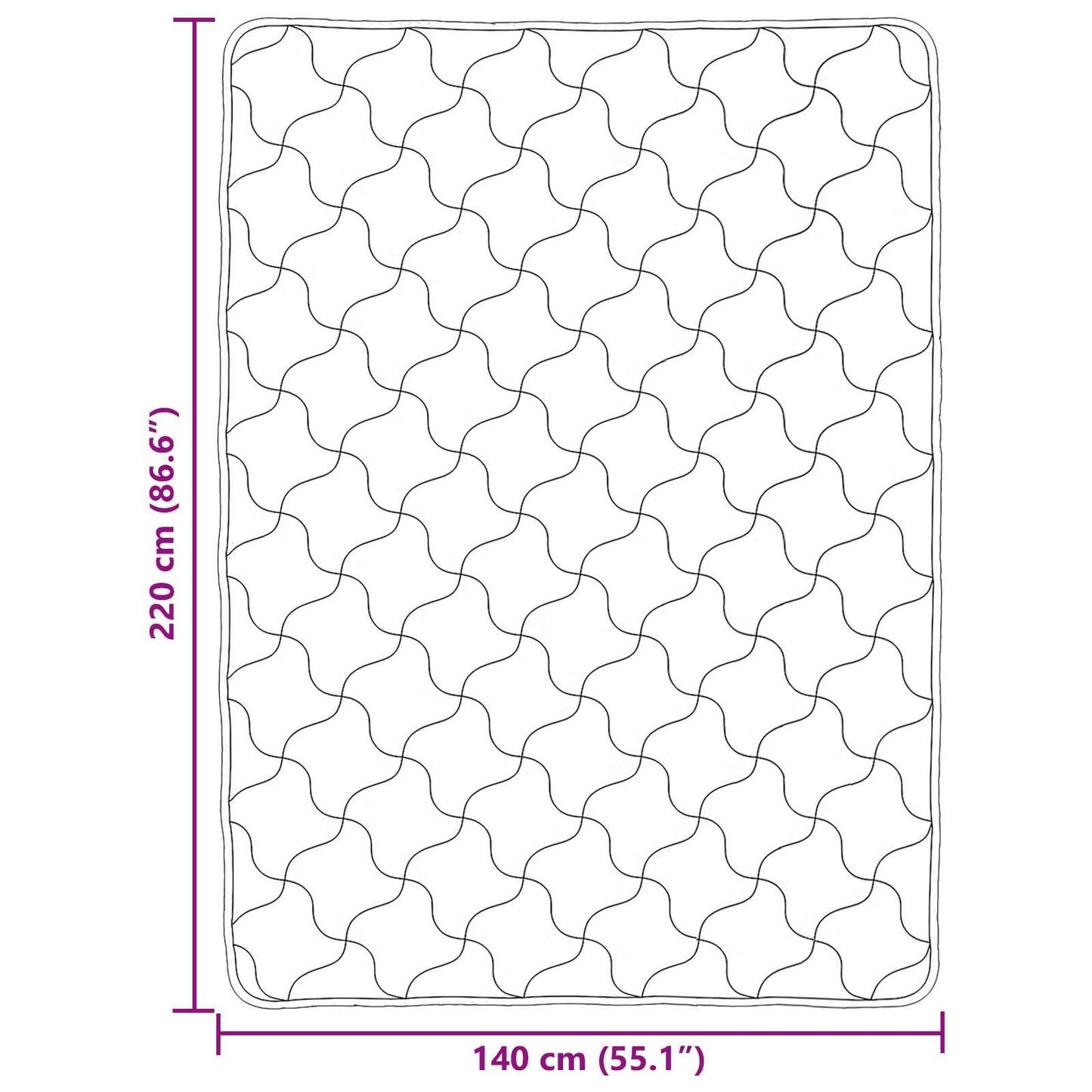 Vol jaar dekbed Taupe 140 x 220 cm Microfiber en Teddy fleece
