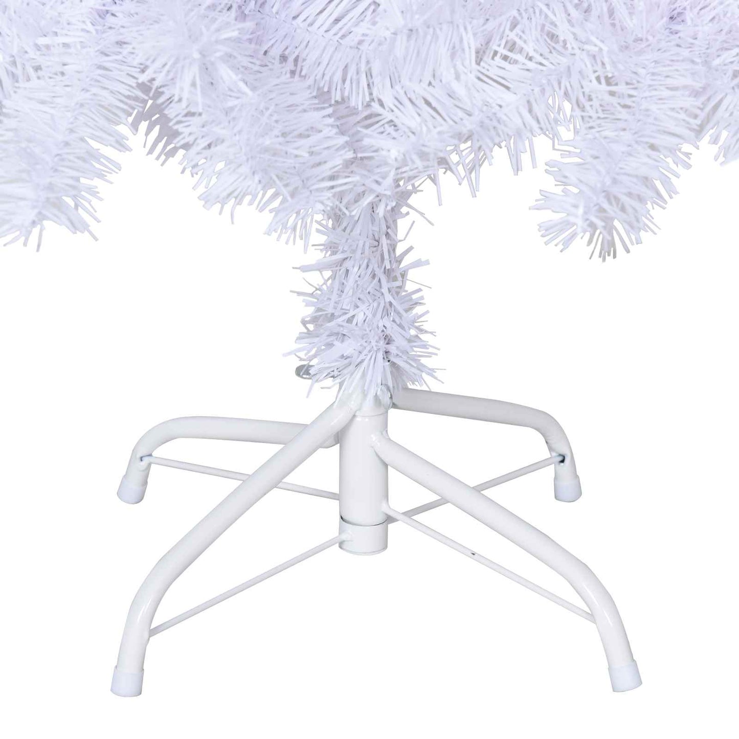 Kunstkerstboom met 150 LED Wit 120 cm PVC en staal