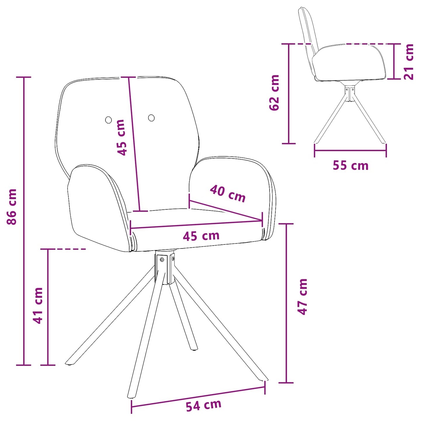 Draai Eetstoelen 6 pcs Nep Suede Leer Lichtgrijs