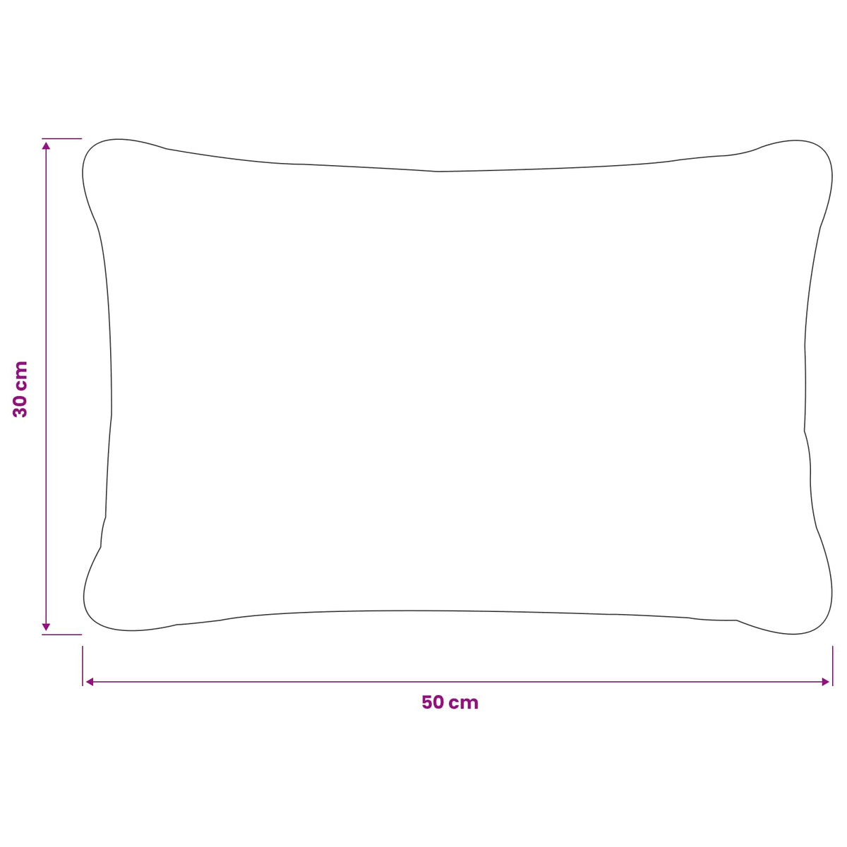 Kussensloop 2 pcs HEERLEN Donkergroen 30 x 50 cm Bouclé