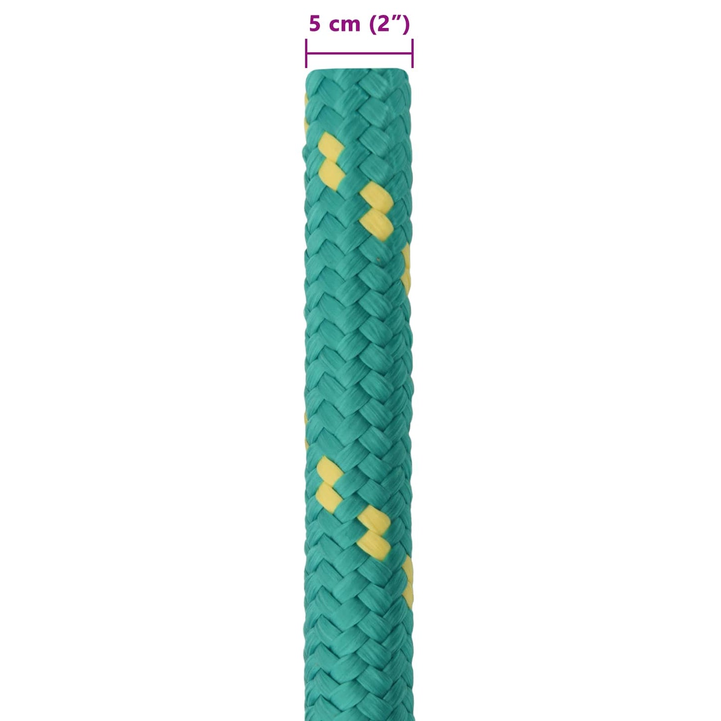 Boottouw 5 mm 25 m Groen