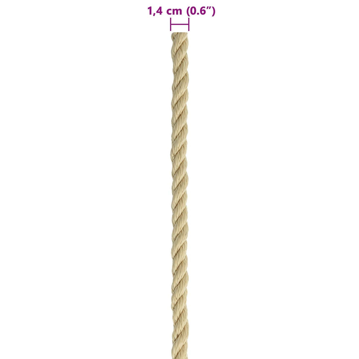 Boottouw 100 m 1.4 Naturel PP
