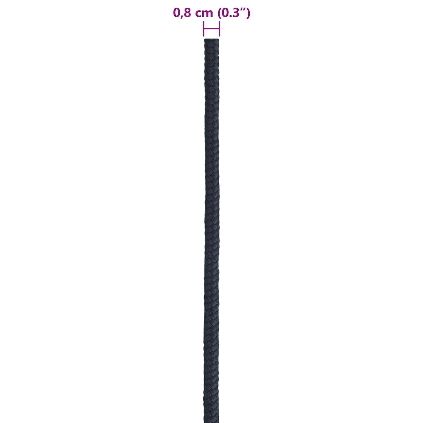 Boottouw 0.8 mm 25 m Koninklijk Blauw Polyester