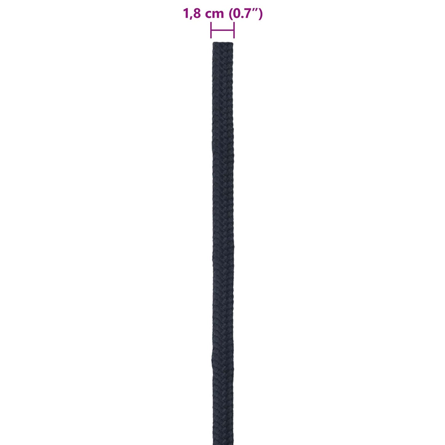 Boottouw Koninklijk Blauw 50 m Polyester