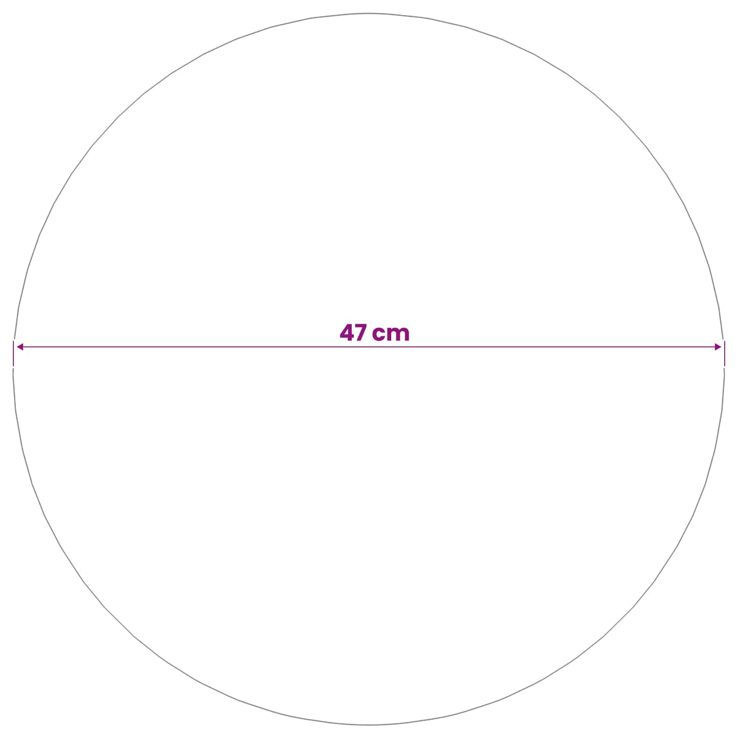 Spiegelbol Ø 47 cm zilver RVS 201