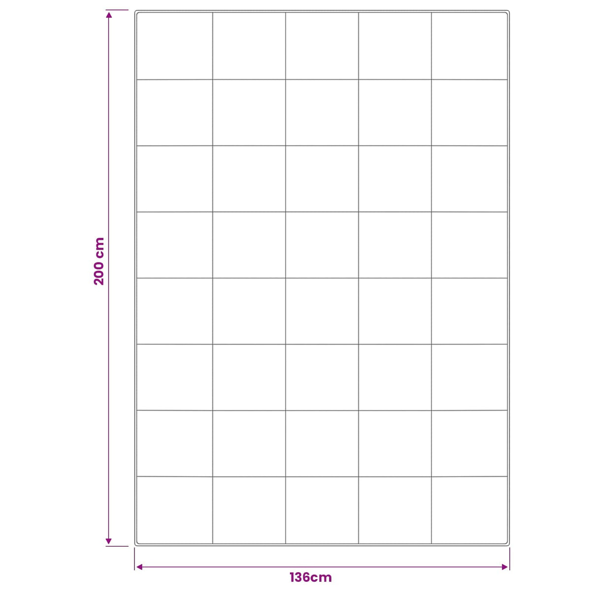 Dekbed TRIER 135x200 cm Zomer 140 GSM 100% Australische Wol Wit