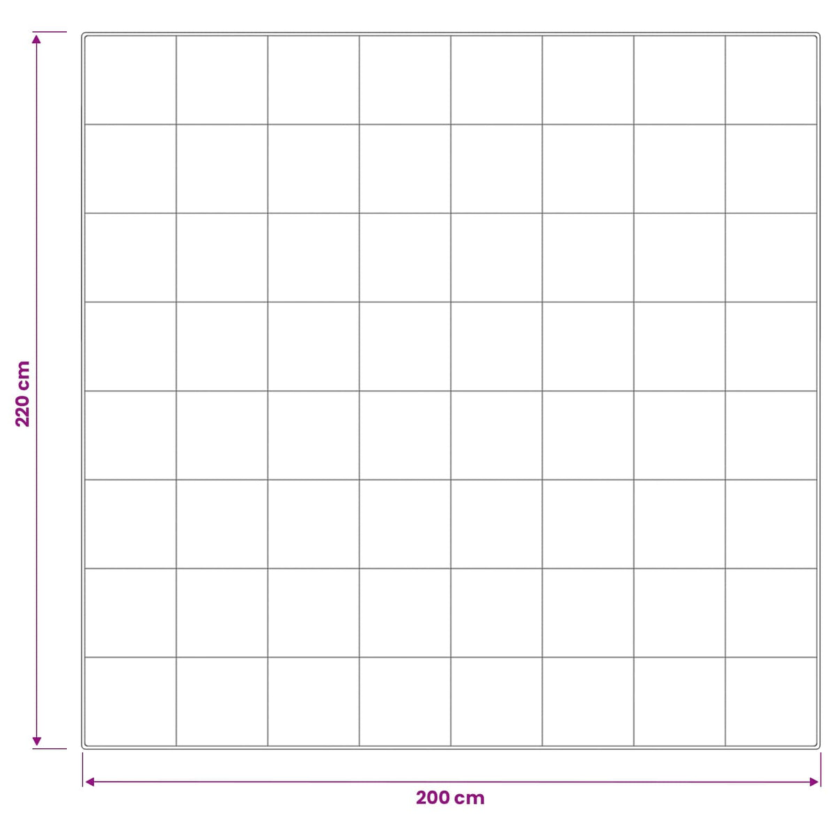 Dekbed TRIER 200x220cm 4 seizoenen 140+220GSM Wit