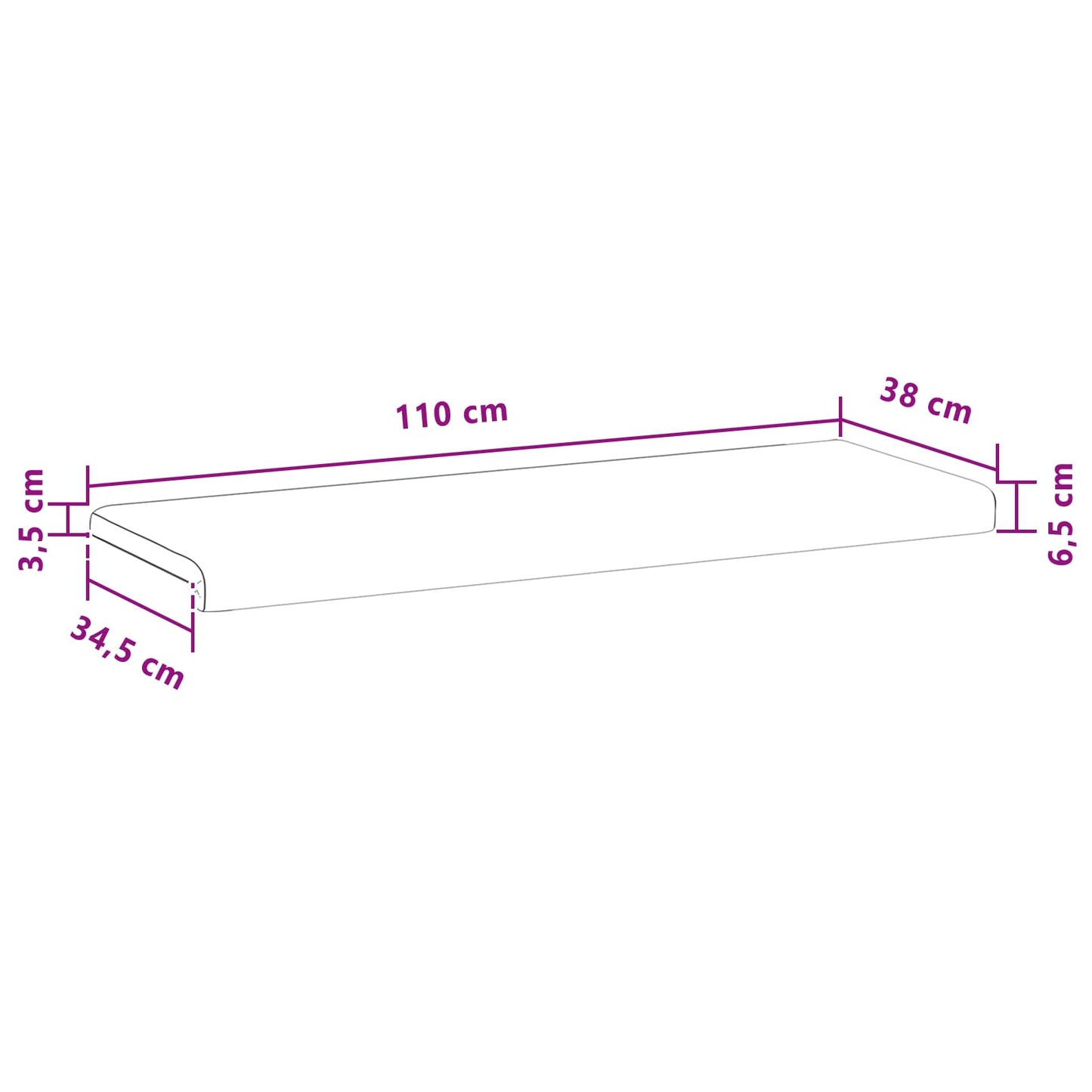 Bankkussen Microvezel Taupe Diepte 35 cm