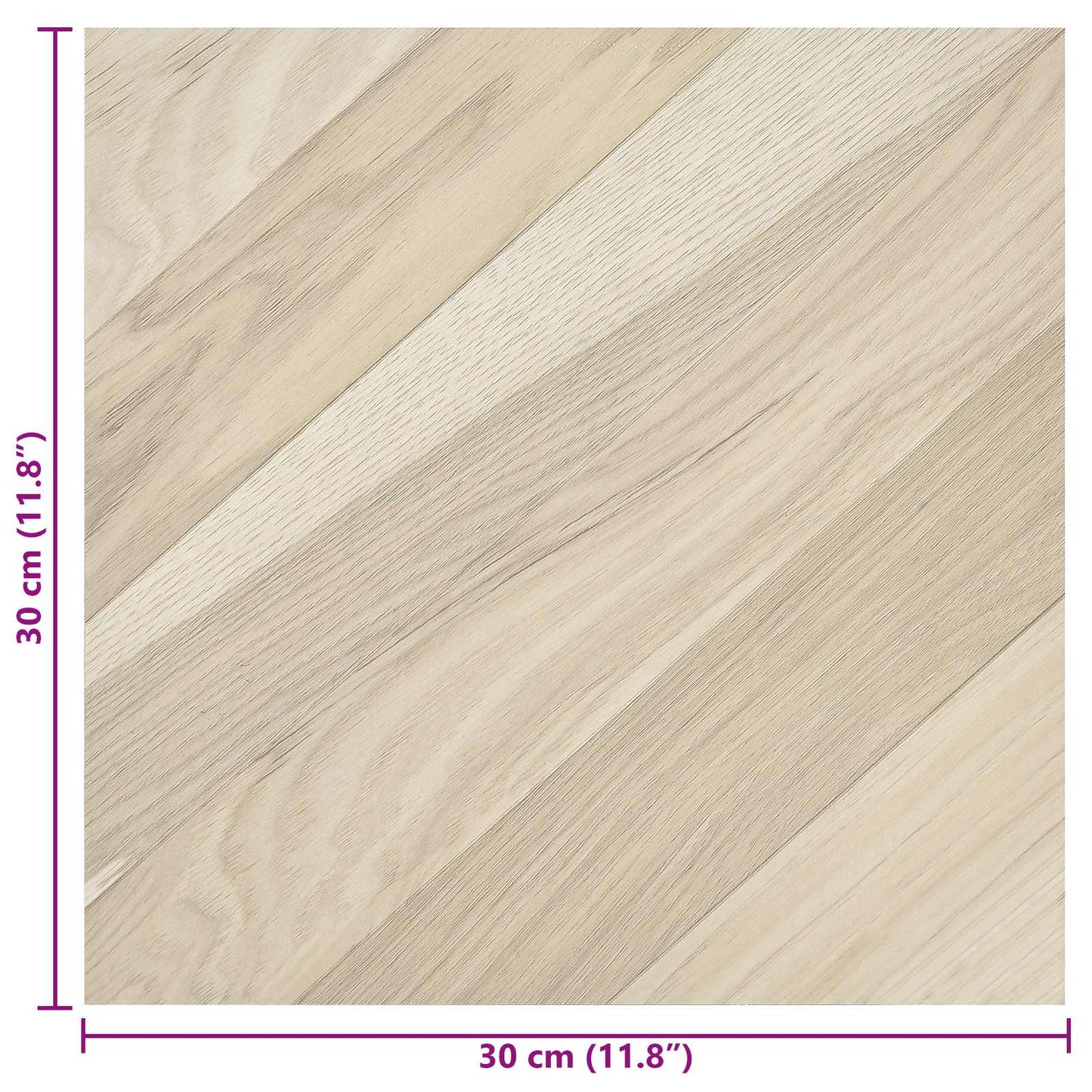 Zelfklevende Vloerplanken 30,5 x 30,5 cm 20 pcs PVC