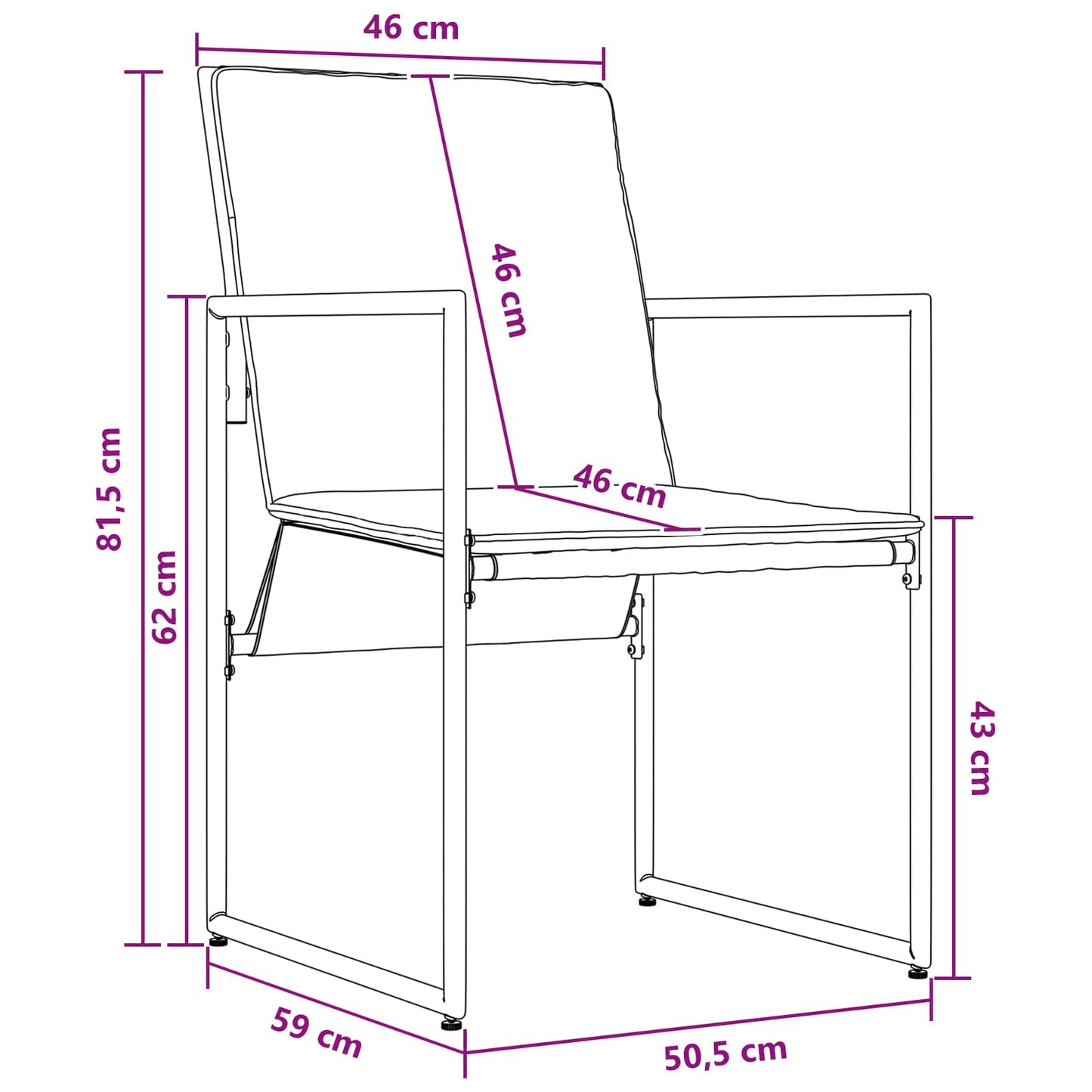 Tuin eettafelset 5 pcs Zwart en Anthraciet 80 x 80 x 73 cm