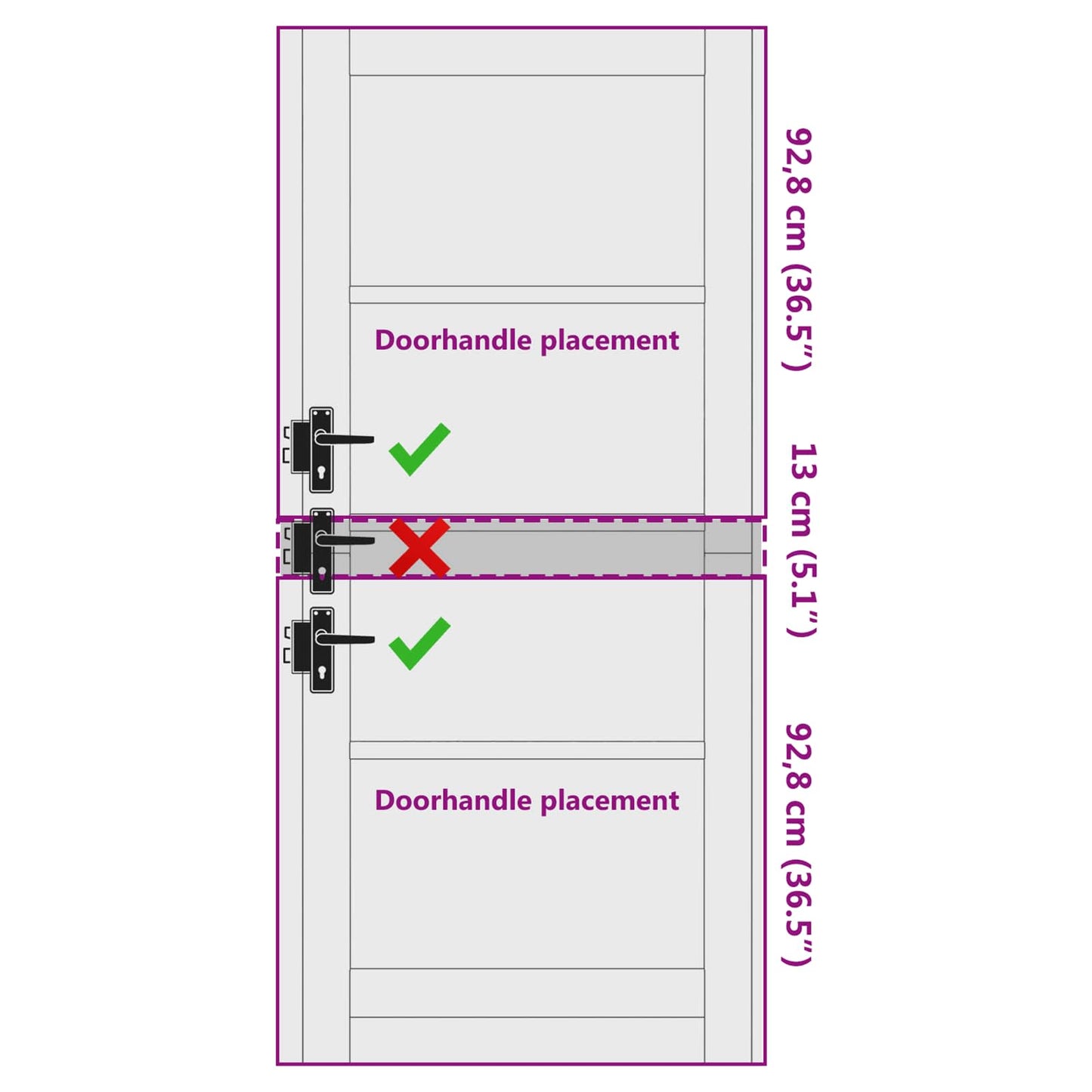 Binnendeur Wit 86 x 198,5 cm Multiplex