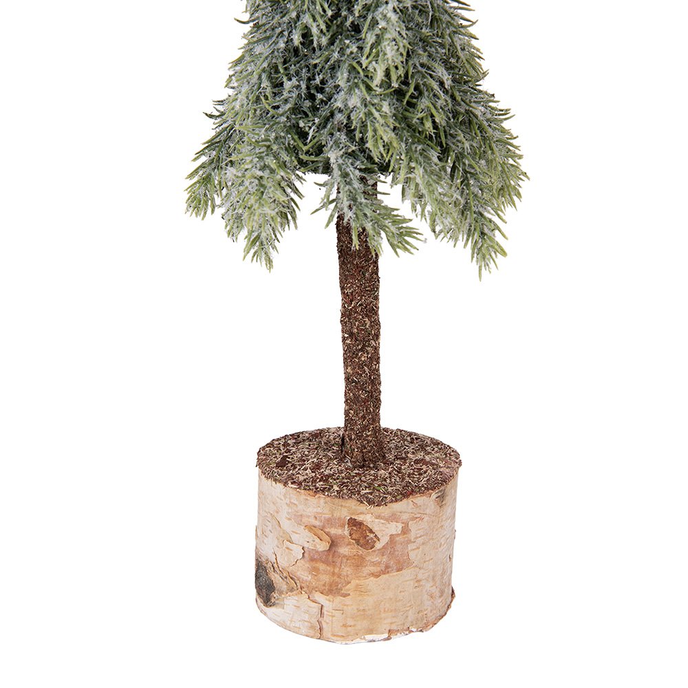 Kunstkerstboom mini 10x35 cm groen hout