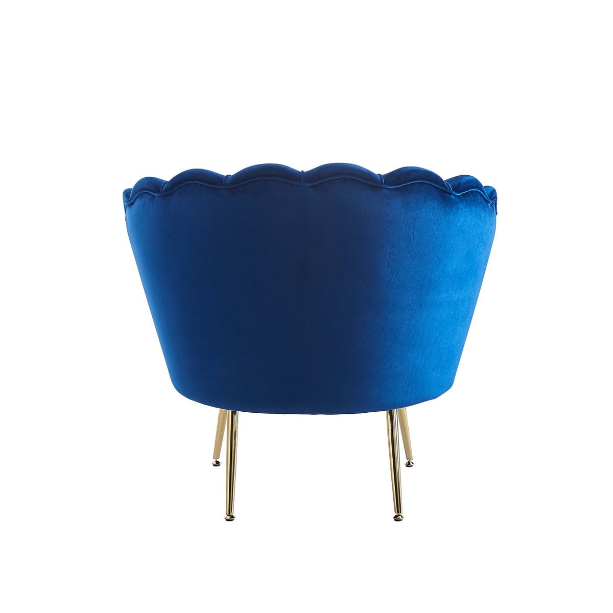 Tub armchair made of dark blue velvet
