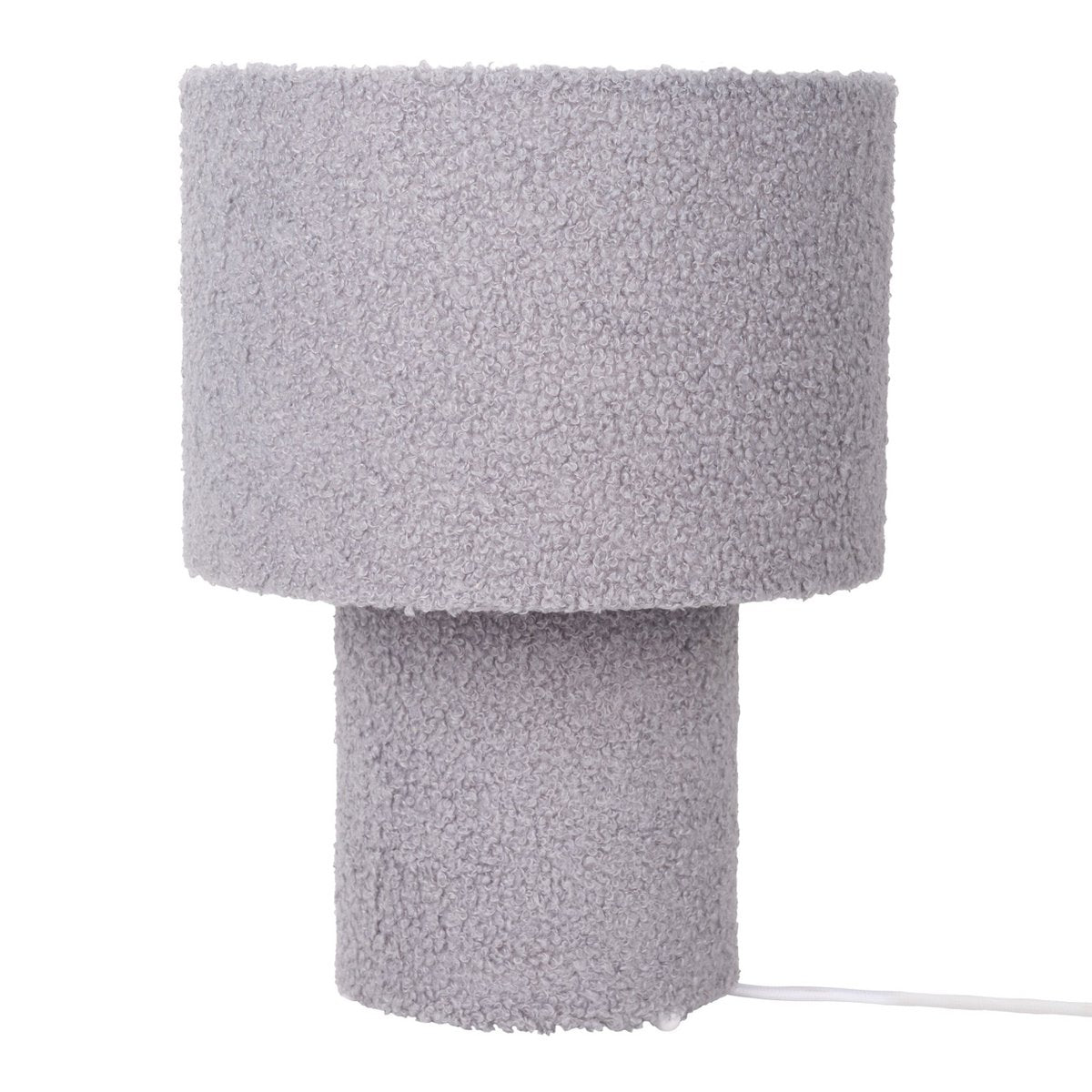 "Fluffy" table lamp with text sheets and green base, E27, approx. 31 cm high