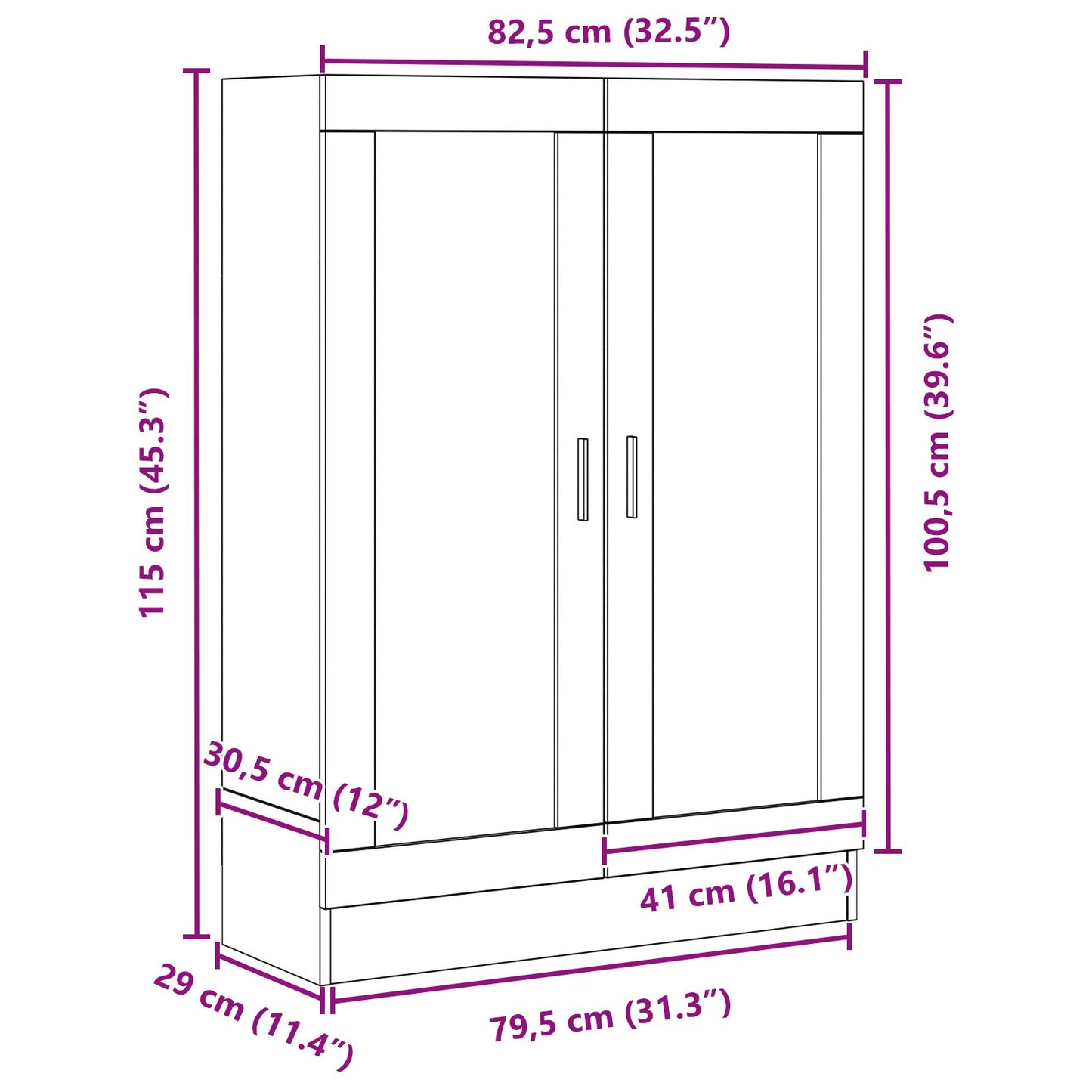 Boekenkast Zwart Eiken 82,5X30,5X115 Cm Gelaagd Hout