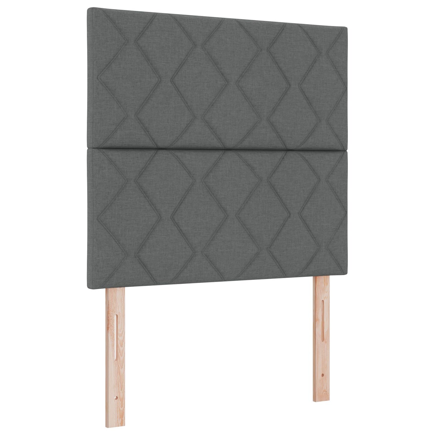 Hoofdbord Diamantblokken Ontwerp Donkergrijs 100 cm Stof, vidaXL Hoofdbord Diamantblokken Ontwerp Donkergrijs 200 cm Stof