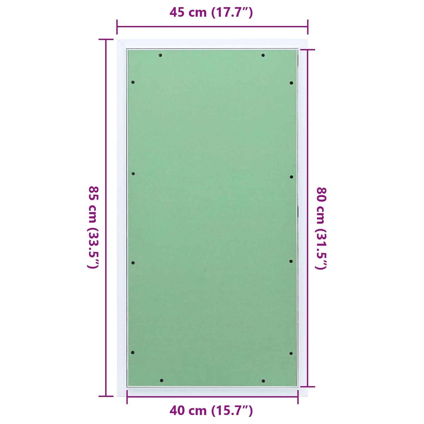 Toegangspaneel Met Aluminium Frame En Gipsplaat 400X800 Mm