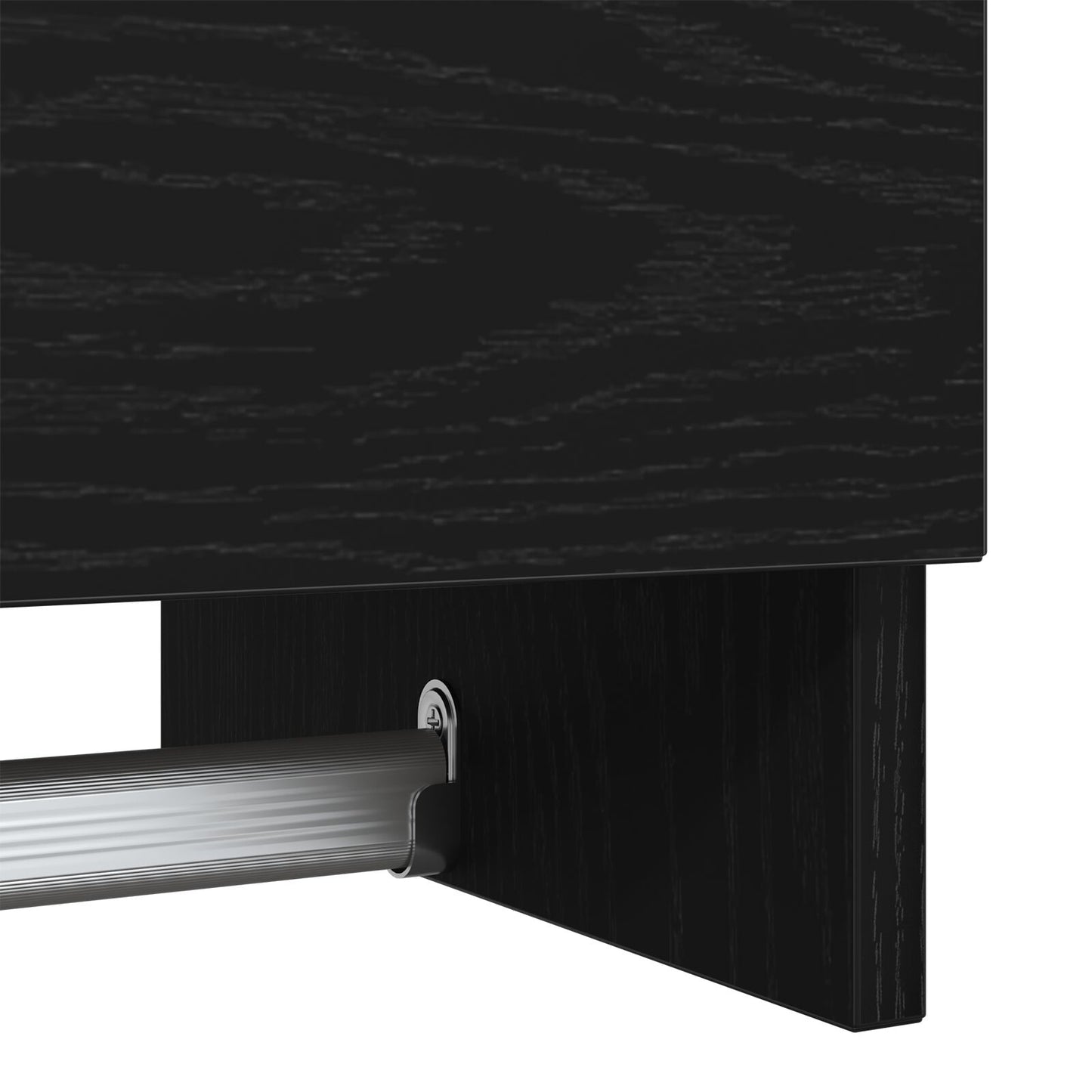 Kledingkast Bewerkt Hout Zwart eiken 100 x 32,5 x 35 cm