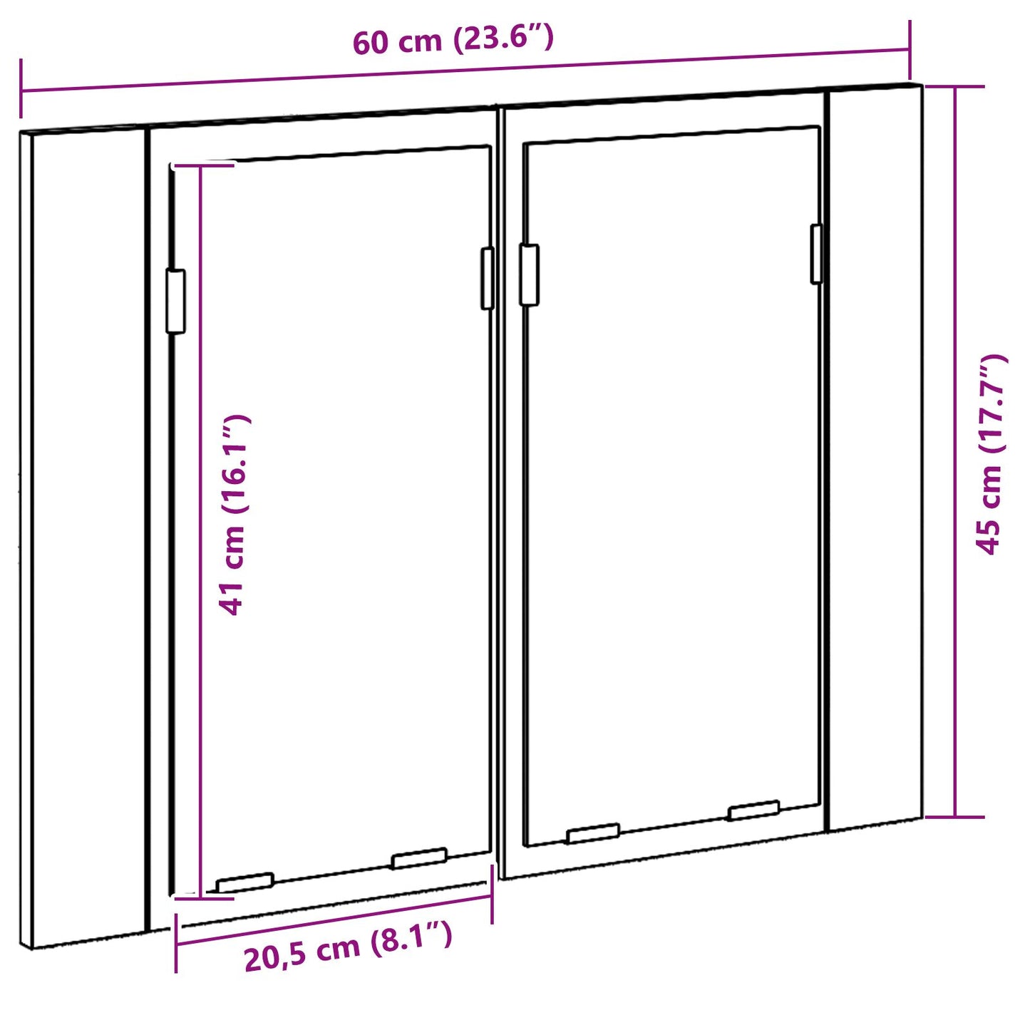 Led Spiegelkast Voor In De Badkamer Zwart Eiken 60X12X45 Cm Gelaagd Hout