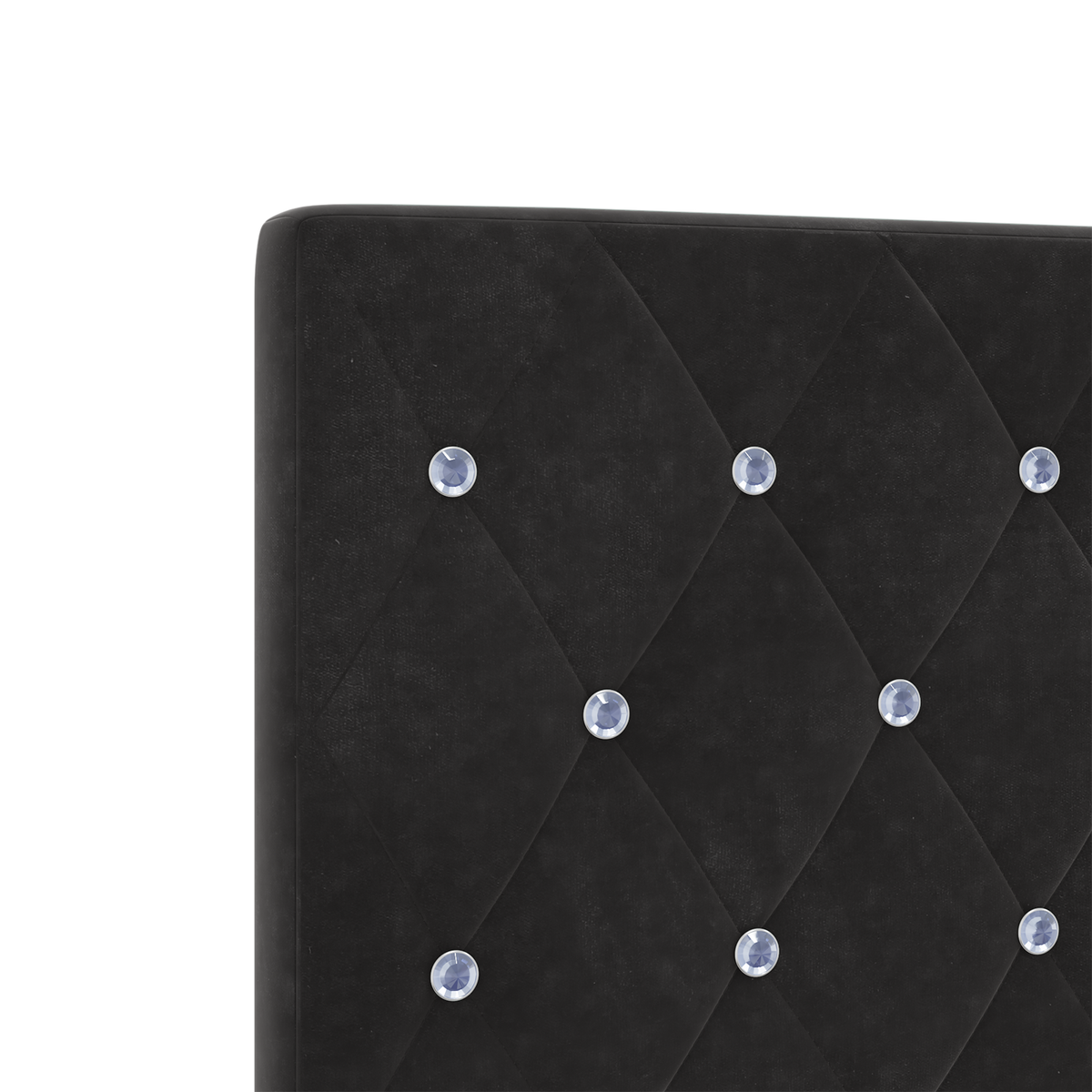 Hoofdbord LED 80 cm fluweel zwart