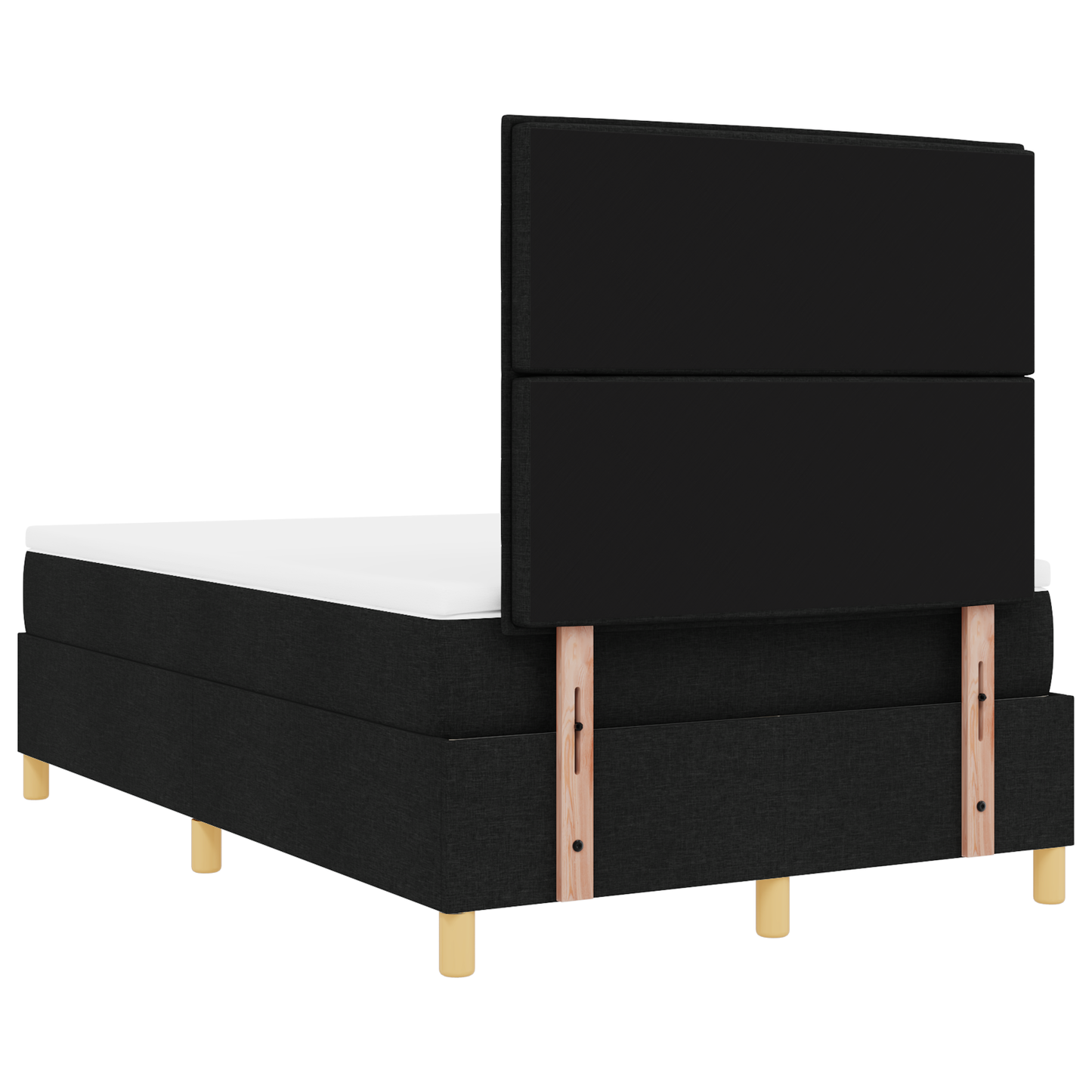 Boxspringbed met matras & LED Zwart 120x190 cm Stof