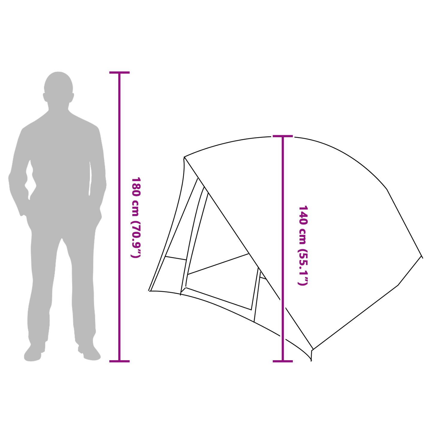 Tent Groen 275 x 230 x 140 cm