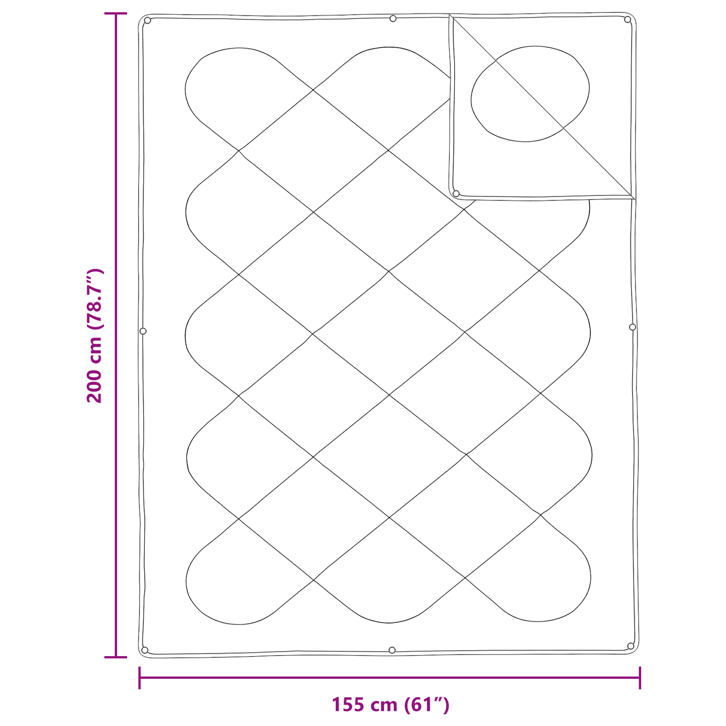 Dekens & Duvets Wit 155 x 200 cm Microvezel