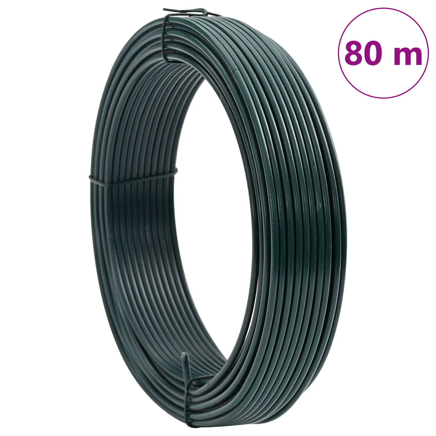 Hek binddraad Groen 80 m PVC-gecoat staal