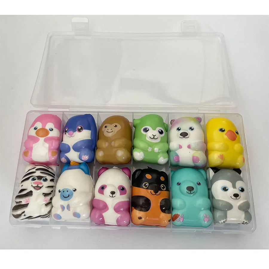 Mini squishies 6 of 12 stuks