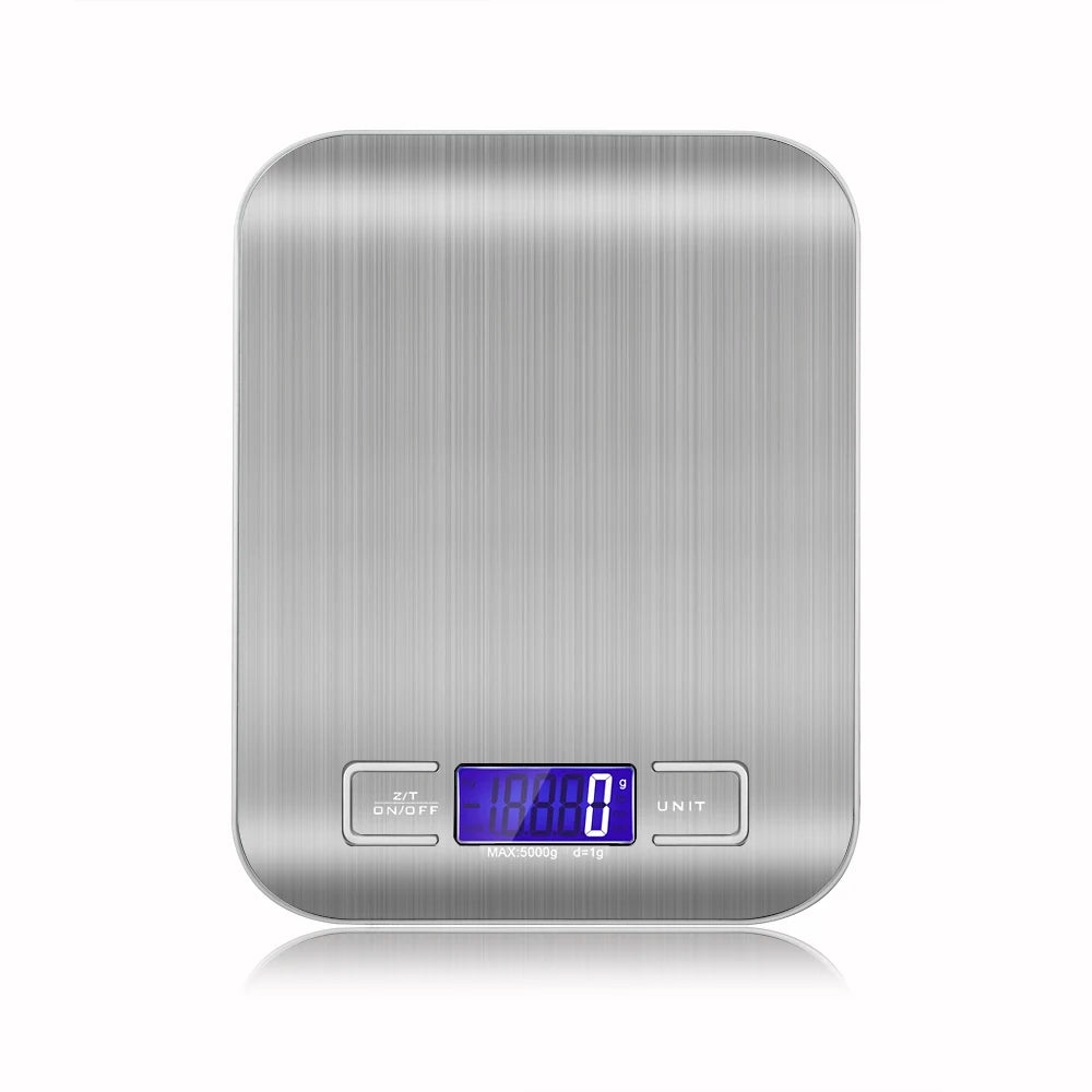 Keukenweegschaal 5kg precisie 1g roestvrij staal