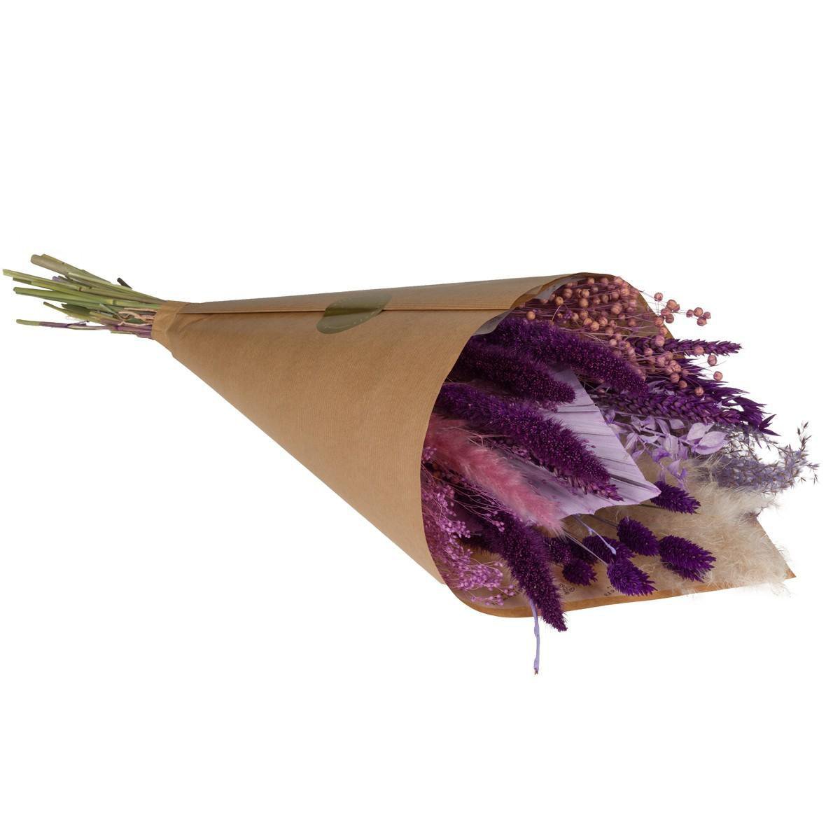 Droogbloemen Veldboeket Exclusief Groot Paars 6 Boeketten