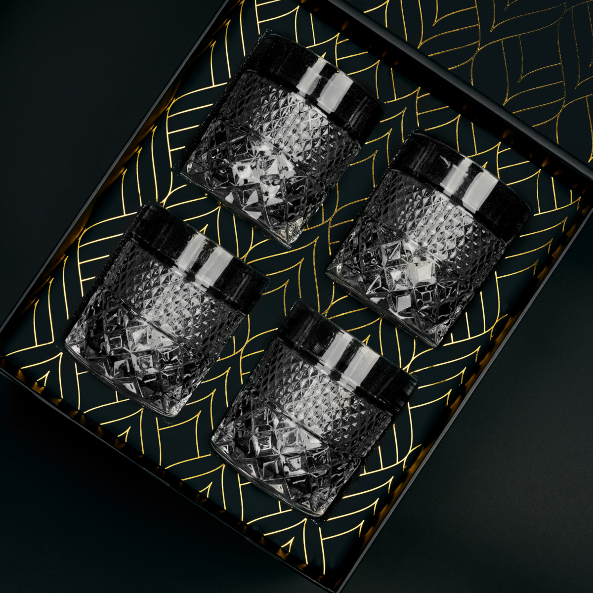 Whiskyglazen 4 stuks kristalglas