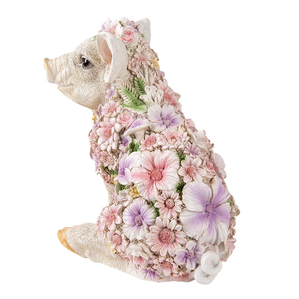 Beeld Varken 24x16x23 cm Roze Kunststof Varken Woonaccessoires