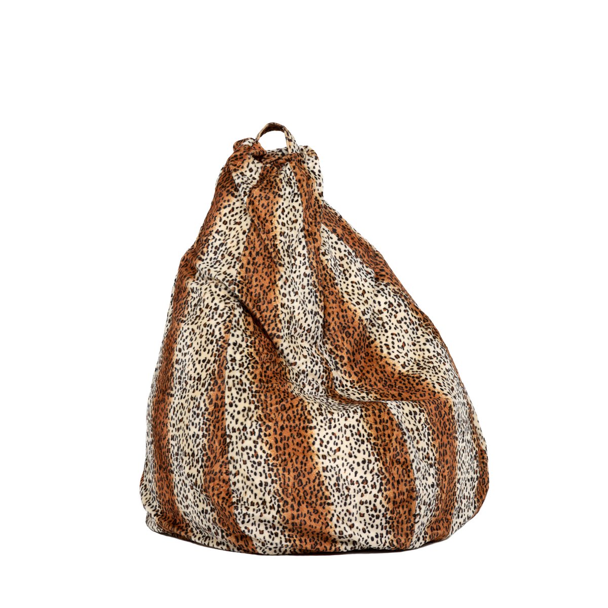 Original Wild Cat Print Bean Bag Sit On It Black Brown