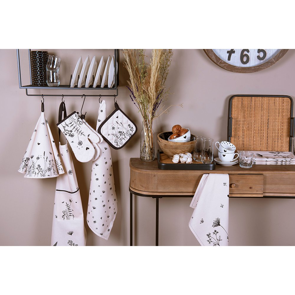 Decoratie Schaal Ø 25x10 cm Zwart Bruin Hout Fruitschaal