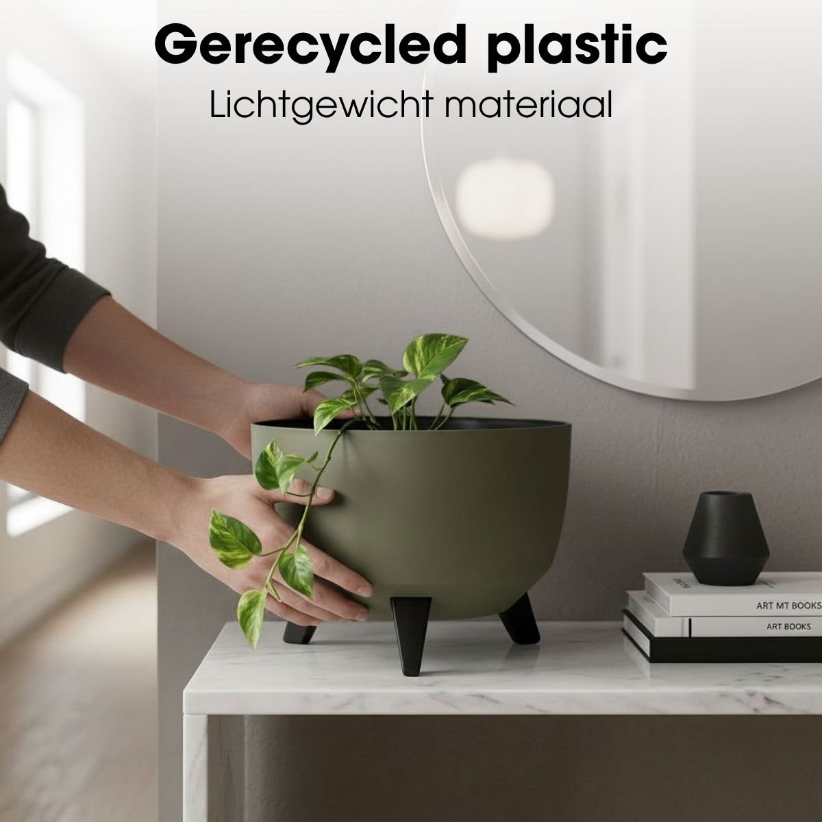 Plantenbak buiten Doppio Lichtgroen