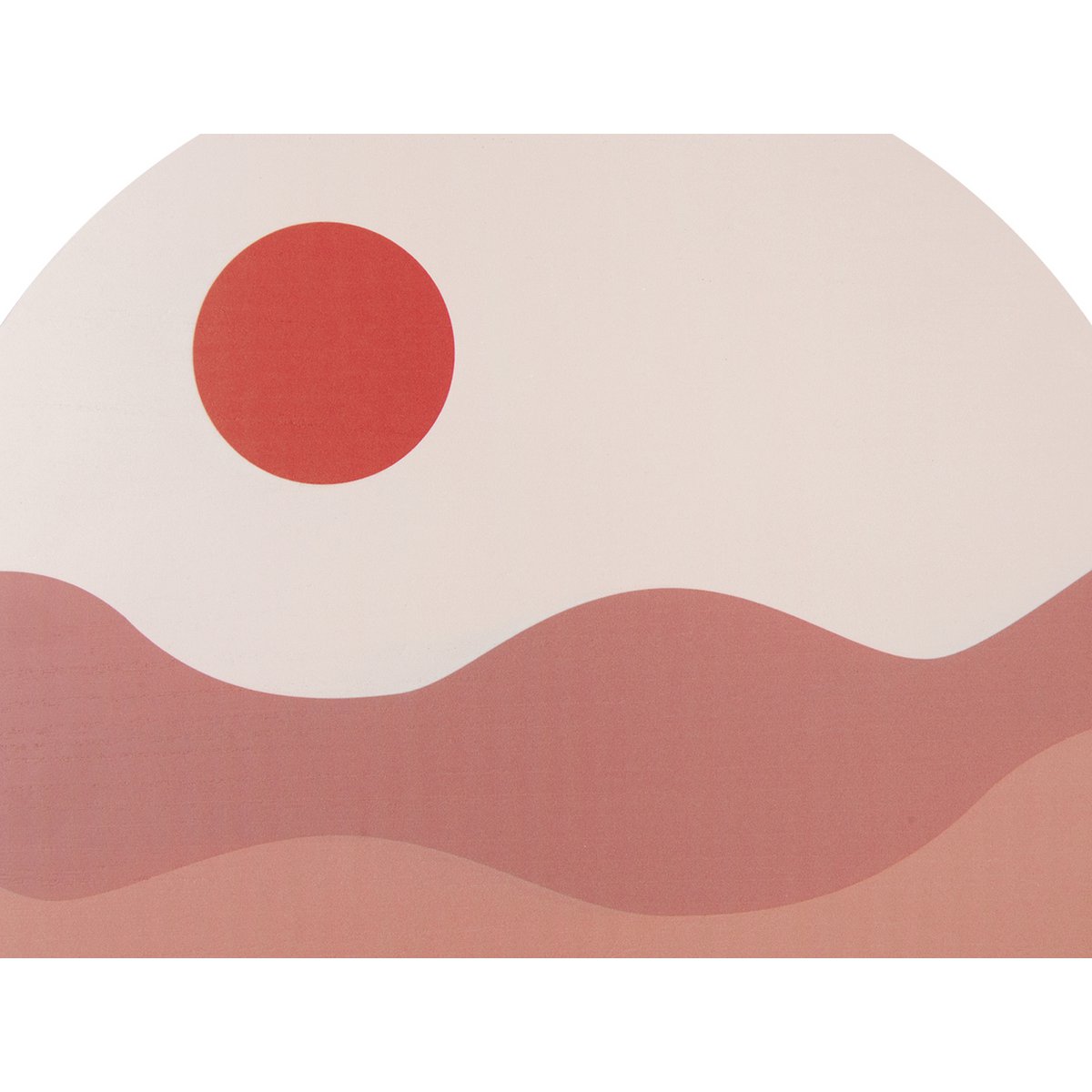 Muurkunst rond 40 cm MDF bruin