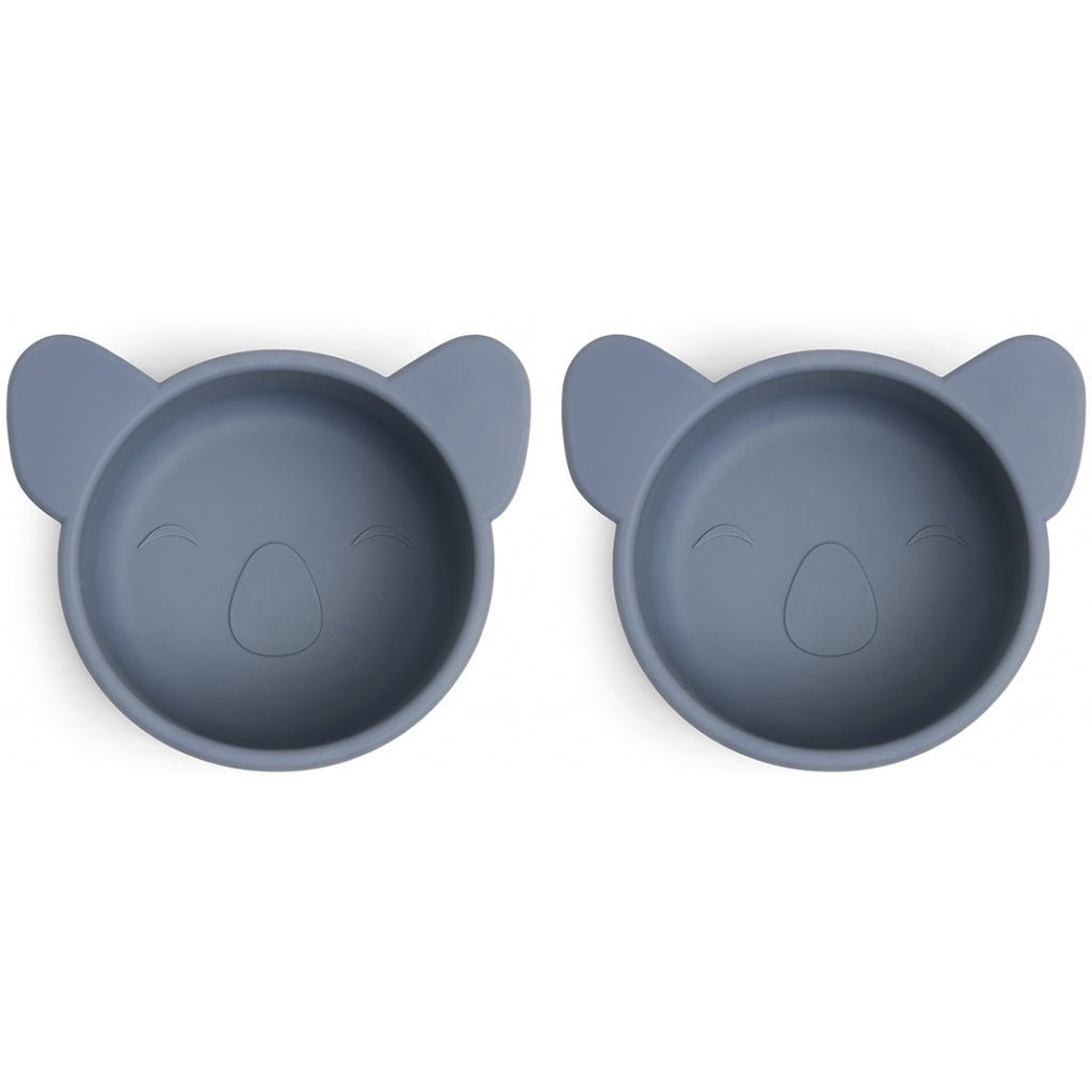 Pink silicone snack box small 2-pack