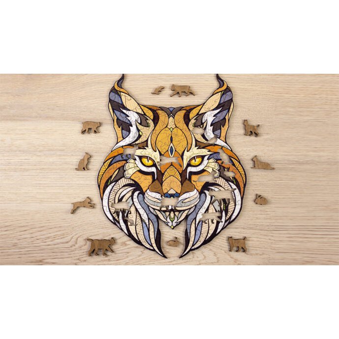 Eco Wood Art Houten Legpuzzel Lynx Maat L 580 Stukjes