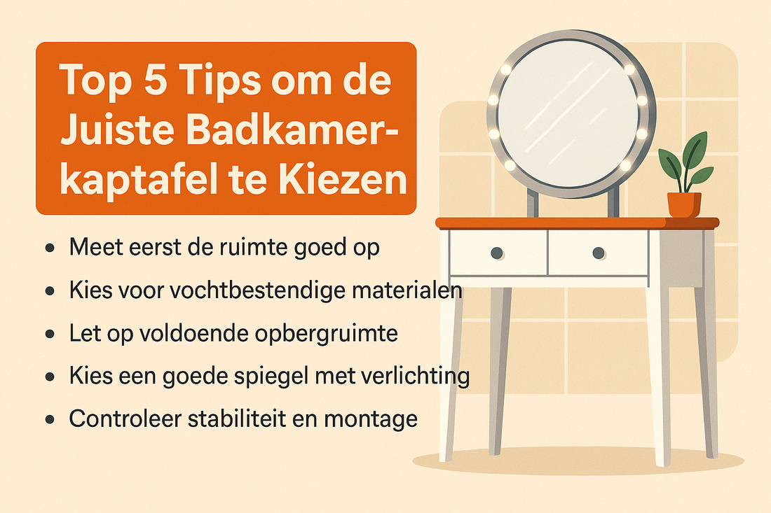 5 Simpele Tips om de Beste Badkamerkaptafel te Kiezen