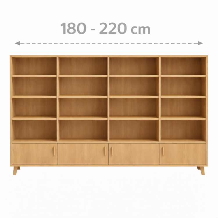 Boekenkasten 180–220 cm