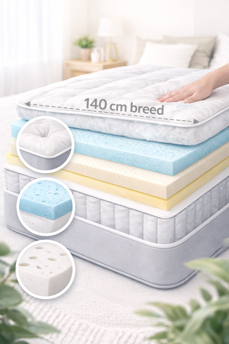 Matras comfortlagen 140cm breed