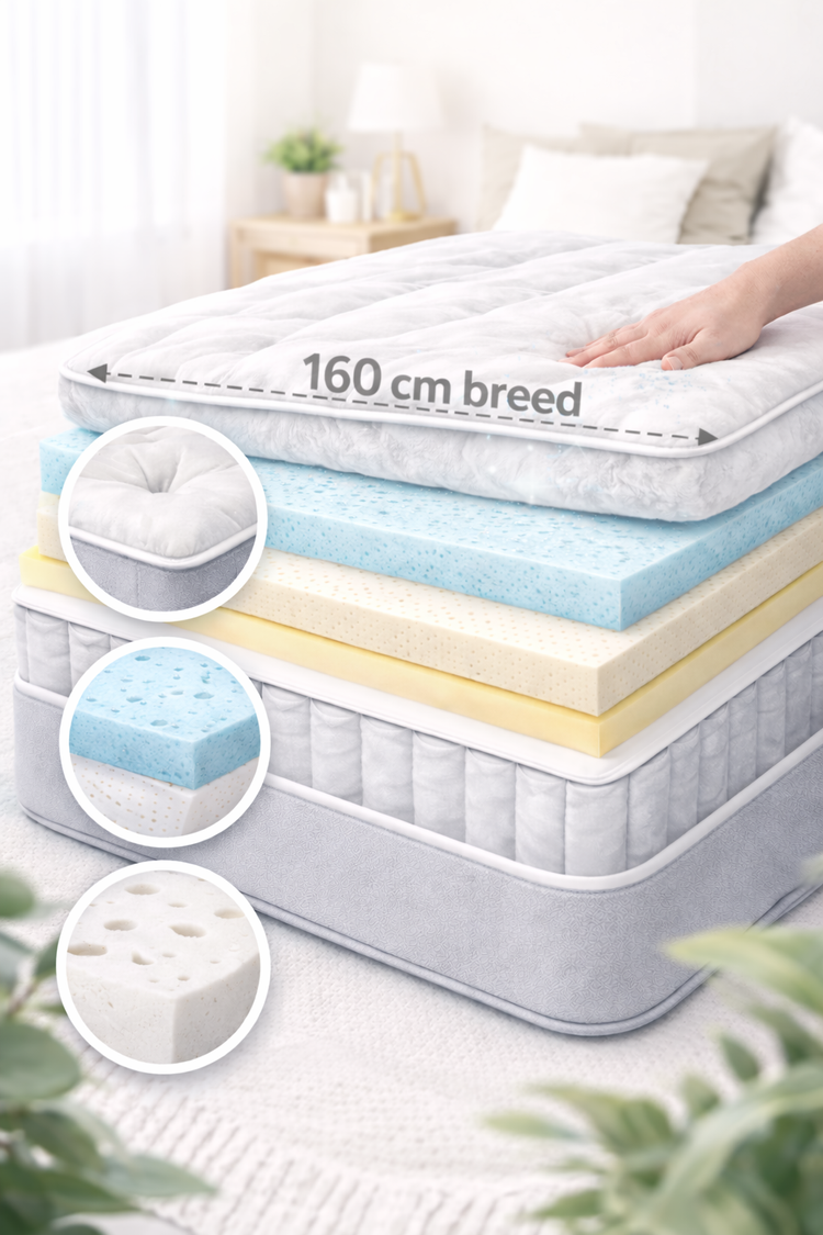 Matras comfortlagen 160cm breed
