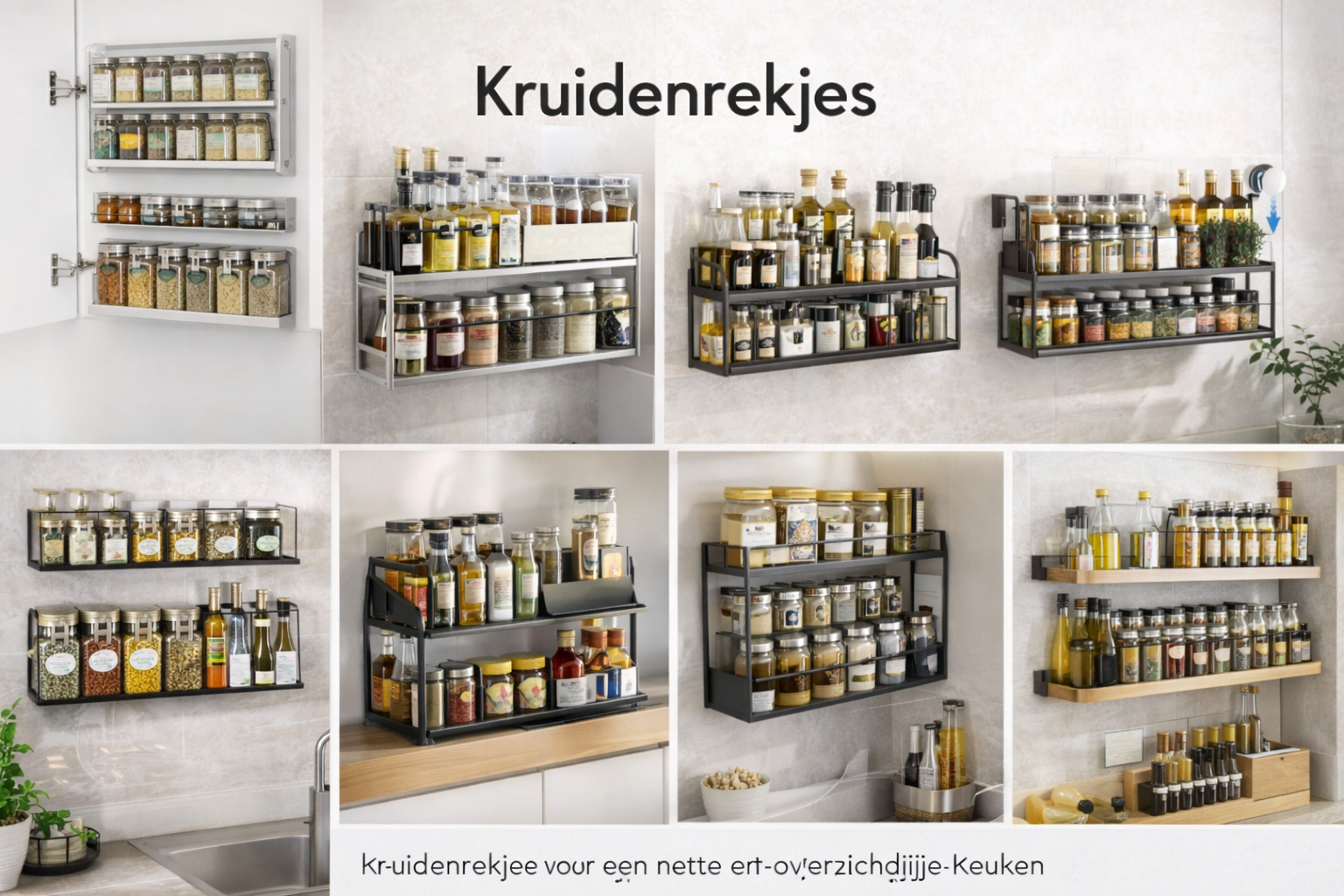 Kruidenrekjes voor een nette en overzichtelijke keuken