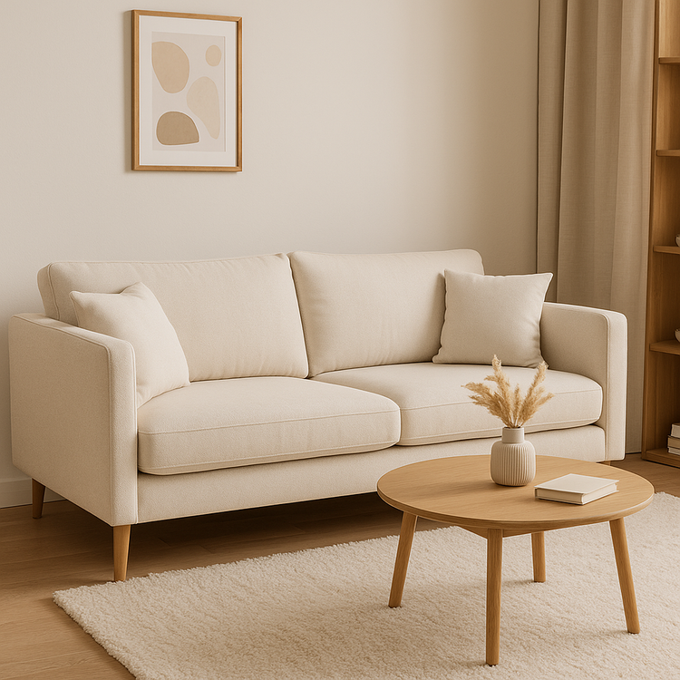 crème banken voor warme woonkamers