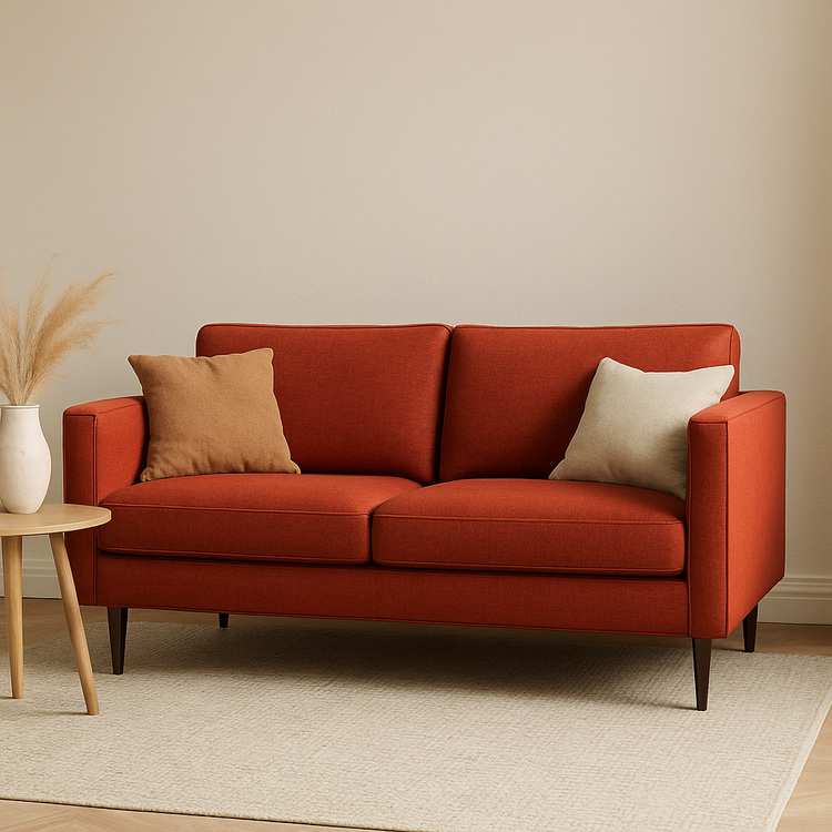 rode banken voor de woonkamer